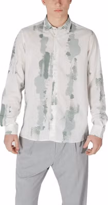 Bicolor Viscose Pattern Shirt