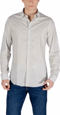 Cream Cotton Pattern Shirt