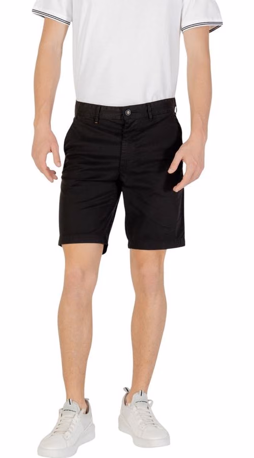 Hugo Boss Black Cotton Bermuda Shorts