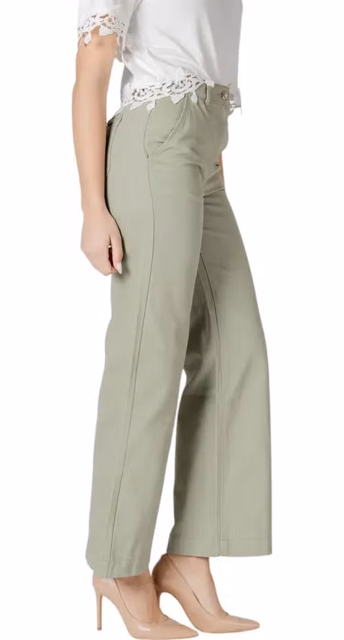 Morgan De Toi Bicolor Cotton Pants