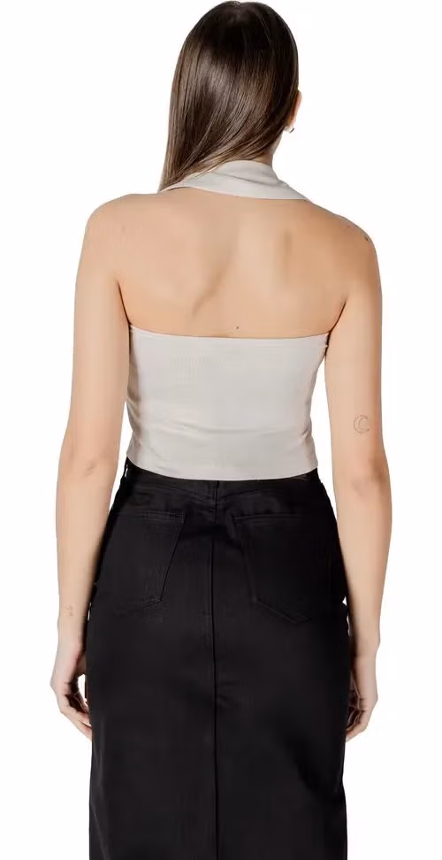 Calvin Klein Jeans Beige Cotton Top