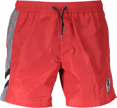 Rosso Polyester Men's Beachwear Boxer