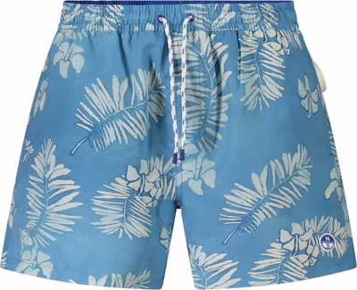 Azzurro Polyester Men Swim Boxer