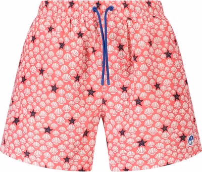 Rosso Polyester Men Swim Trunk