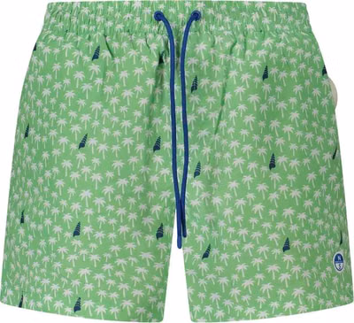 Verde Polyester Men Swim Boxer