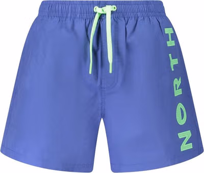 Blue Nylon Men's Swim Trunk