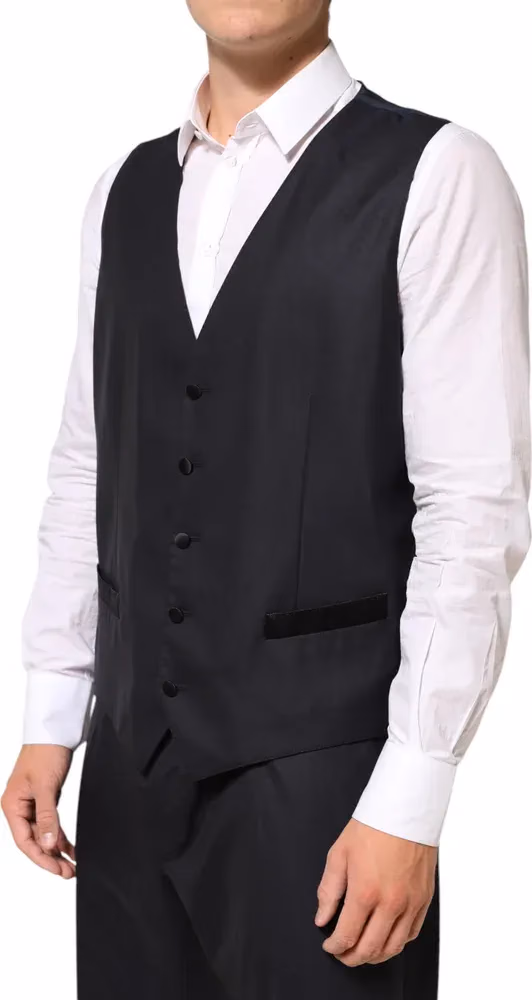 Dolce & Gabbana Dark Blue MARTINI 2 Buttons Suit 3 Piece Suit