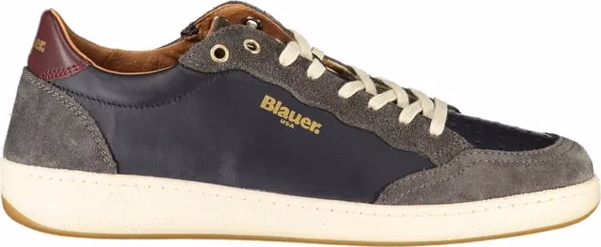 Blauer Blue Leather Men Sneaker