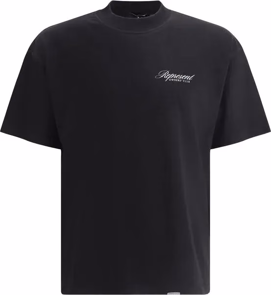 Represent Black Cotton T-Shirt