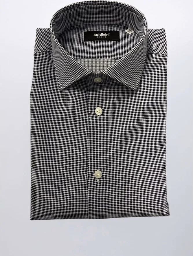 Baldinini Trend Blue Cotton Men Shirt