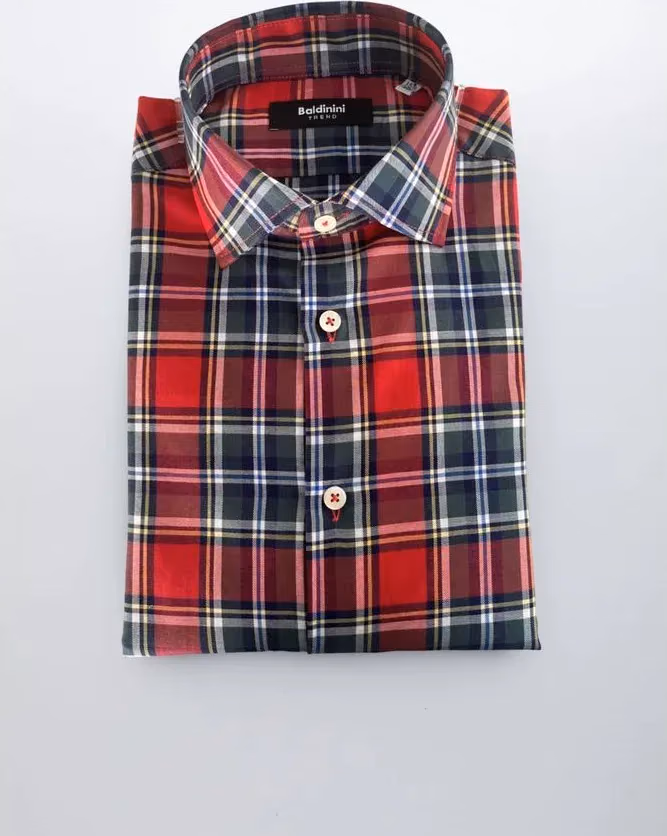 Baldinini Trend Multicolor Cotton Men Shirt
