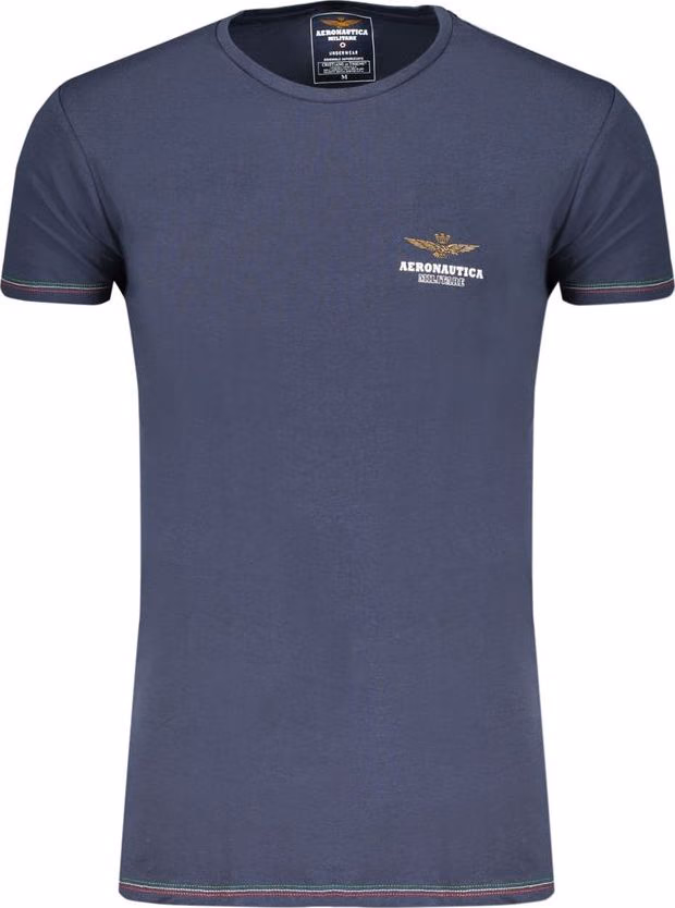 Aeronautica Militare Blue Cotton Men's Underwear T-Shirt