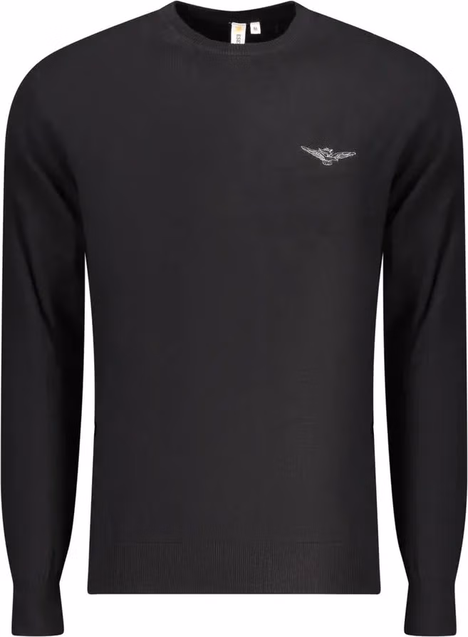 Accademia Militare Black Cotton Men's Sweater