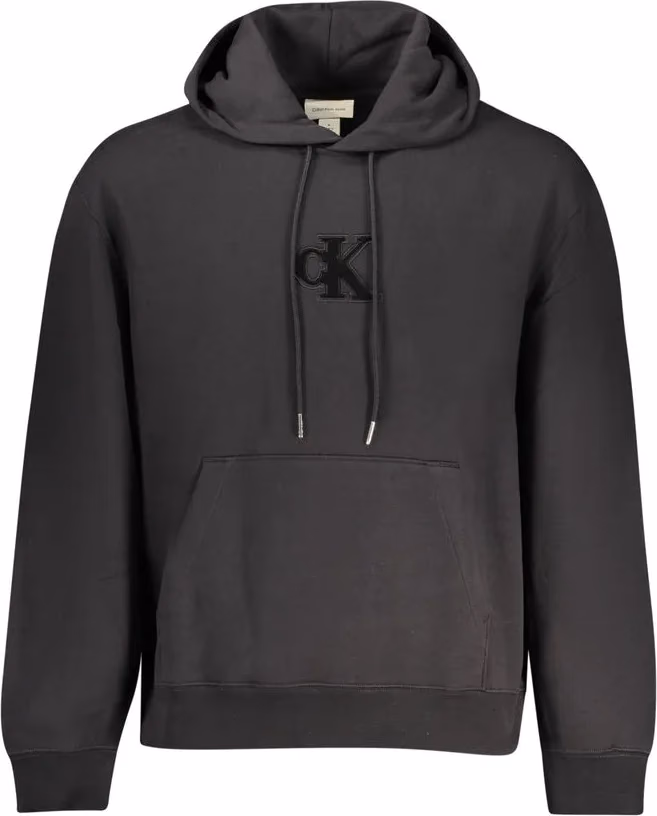 Calvin Klein Black Cotton Men's Hooded Sweatshirt