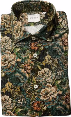 Multicolor Cotton Men Shirt