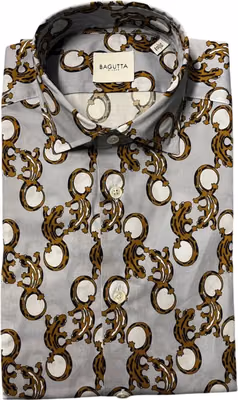 Multicolor Cotton Men Shirt
