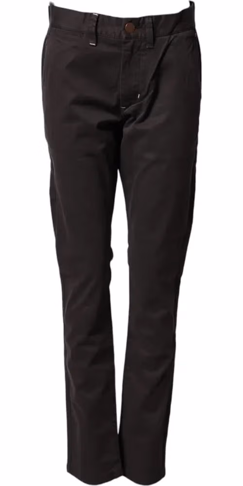 Sun68 Dark Brown Cotton Stretch Straight Mid Waist Trouser Pants