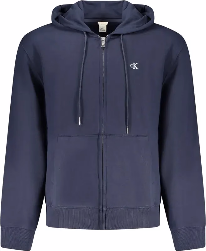 Calvin Klein "Blu Cotton Men's Hooded Sweatshirt"
