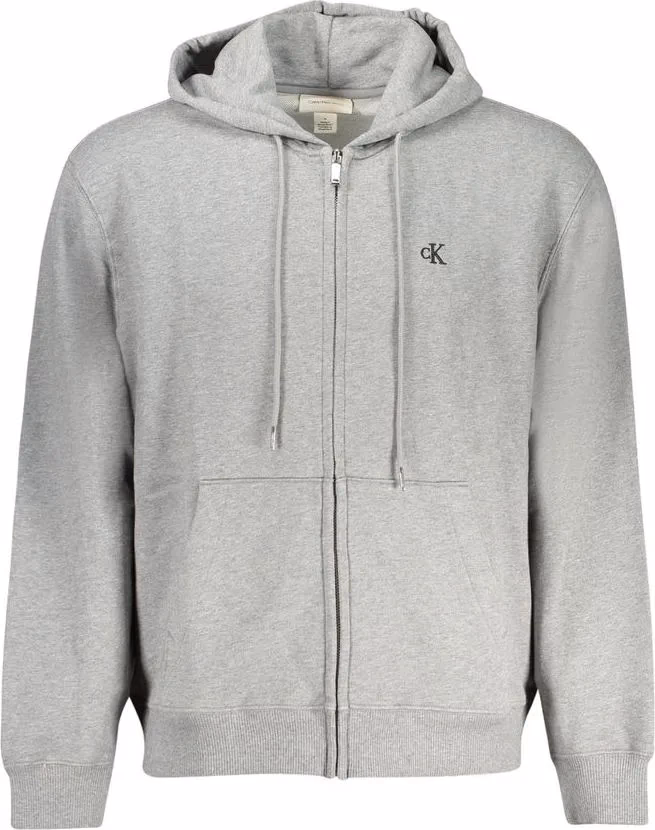Calvin Klein Grigio Cotton Men Sweatshirt
