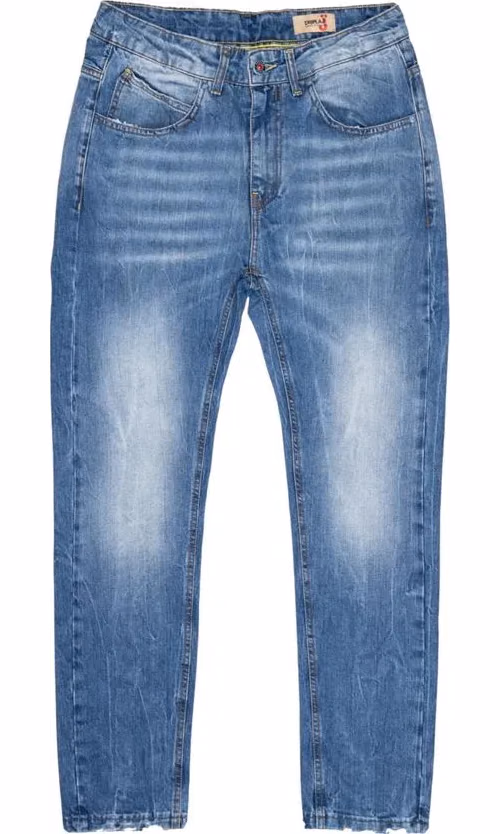 Displaj Blue Cotton Relaxed Fit Jeans