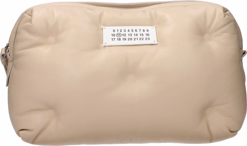 Maison Margiela Beige Leather Clutch Bag