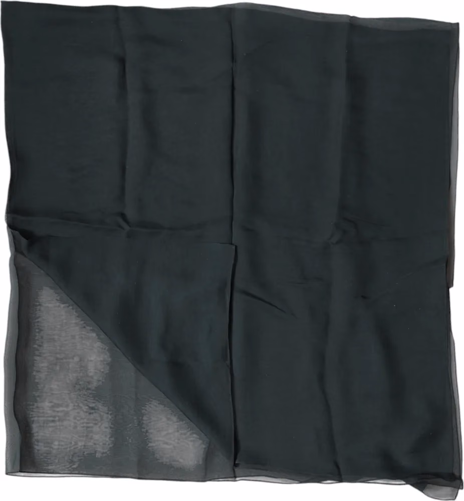 Dolce & Gabbana Dark Green Silk Neck Wrap Foulard  Scarf