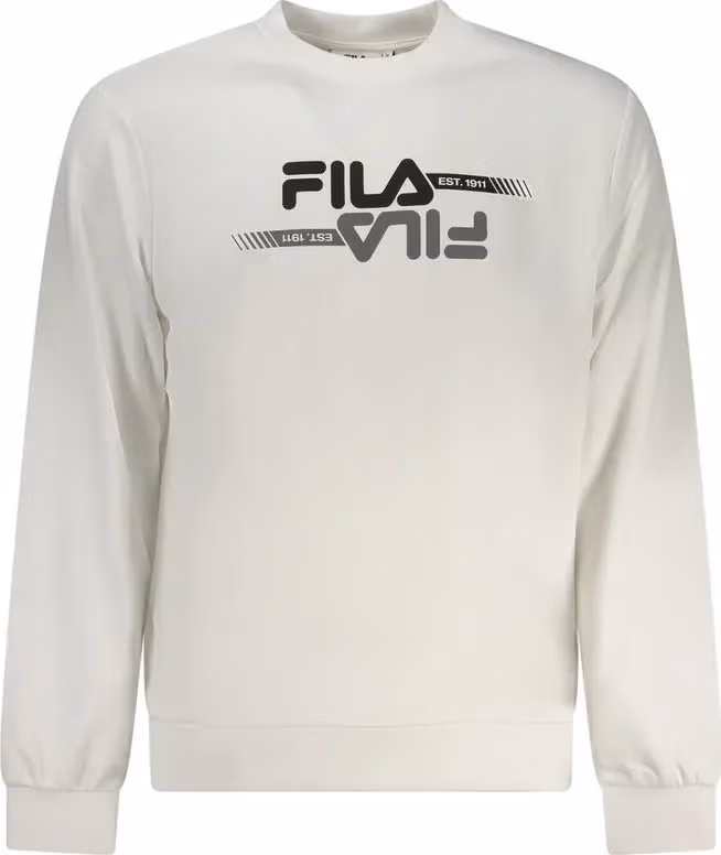 Fila White Polyester Men Sweatshirt