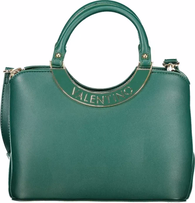 Mario Valentino Verde Polyurethane Women's Bag with Adjustable Shoulder Strap