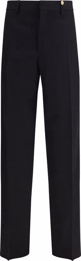 Versace Black Wool Oves Aries Dress Pants